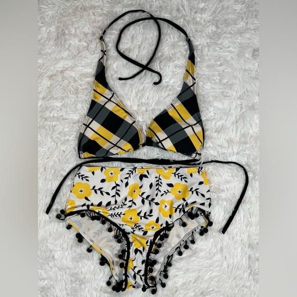 Hobie yellow black bikini medium - Picture 6 of 10